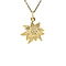 vintage Golden vintage sunflower pendant 14 kt