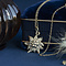 vintage Golden vintage sunflower pendant 14 kt