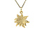 vintage Gouden vintage zonnebloem hanger 14 krt