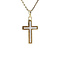 vintage Gold vintage cross pendant with mother-of-pearl 14 kt