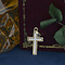 vintage Gold vintage cross pendant with mother-of-pearl 14 kt