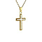 vintage Gold vintage cross pendant with mother-of-pearl 14 kt