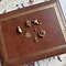 vintage Gouden vintage eikel hanger 14 krt