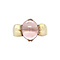 vintage Gold vintage ring with star rose quartz 14 kt
