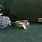 vintage Gold vintage ring with star rose quartz 14 kt