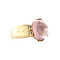 vintage Gold vintage ring with star rose quartz 14 kt