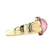 vintage Gold vintage ring with star rose quartz 14 kt
