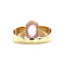 vintage Gold vintage ring with star rose quartz 14 kt