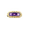 vintage Vintage trigolie ring with amethyst 8 kt