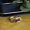 vintage Vintage trigolie ring with amethyst 8 kt