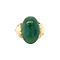 vintage Gold vintage ring with jade 14 kt