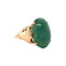 vintage Gold vintage ring with jade 14 kt