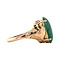 vintage Gold vintage ring with jade 14 kt