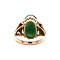 vintage Gold vintage ring with jade 14 kt