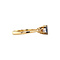 vintage Gouden rijring met saffier en diamant 18 kt
