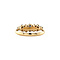 vintage Gouden rijring met saffier en diamant 18 kt