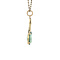 vintage Gold vintage pendant with sapphire 14 kt