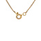 vintage Gouden vintage gourmet collier met rozenkwarts 14 krt