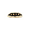 vintage Gouden vintage rijring met roosdiamant 14 krt/925