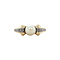 vintage Gouden vintage ring met parel en diamant 14 krt