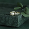 vintage Gouden vintage ring met parel en diamant 14 krt
