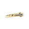 vintage Gouden vintage ring met parel en diamant 14 krt