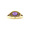 vintage Gouden vintage ring met amethist 14 krt