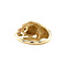 vintage Gouden vintage panter ring met smaragd14 krt