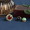 vintage Vintage ring met carneool, granaat en turkoois 8 krt