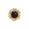 vintage Vintage ring met carneool, granaat en turkoois 8 krt