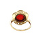 vintage Vintage ring met carneool, granaat en turkoois 8 krt