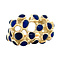 vintage Gouden vintage ring met kleursteen 14 krt