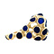 vintage Gouden vintage ring met kleursteen 14 krt
