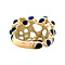 vintage Gouden vintage ring met kleursteen 14 krt