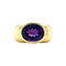 vintage Gouden vintage ring met amethist 18 krt