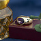 vintage Gouden vintage ring met amethist 18 krt