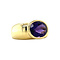 vintage Gouden vintage ring met amethist 18 krt