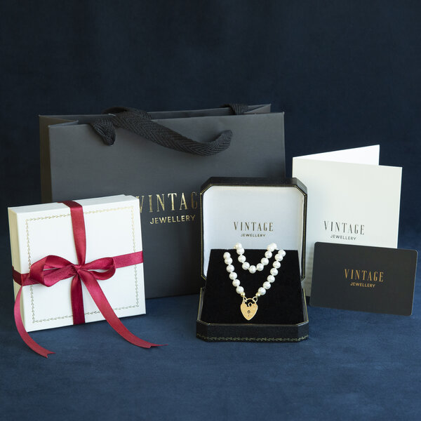 vintage Vintage labradorite with pearl necklace 14 kt