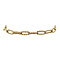 vintage Gouden vintage paperclip armband 14 krt