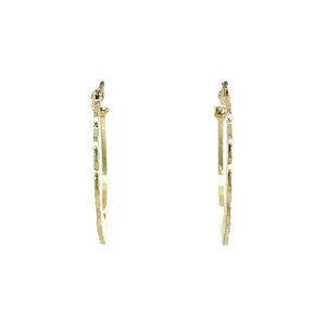 Gouden fantasie oorringen 14 krt
