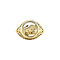vintage Gouden vintage ring met stier 14 kt