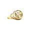 vintage Gouden vintage ring met stier 14 kt