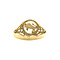 vintage Gouden vintage ring met stier 14 kt