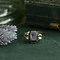 vintage Golden vintage ring with hematite 14 kt
