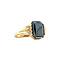 vintage Golden vintage ring with hematite 14 kt