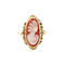vintage Gouden vintage ring met camee 14 kt