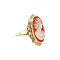vintage Gouden vintage ring met camee 14 kt
