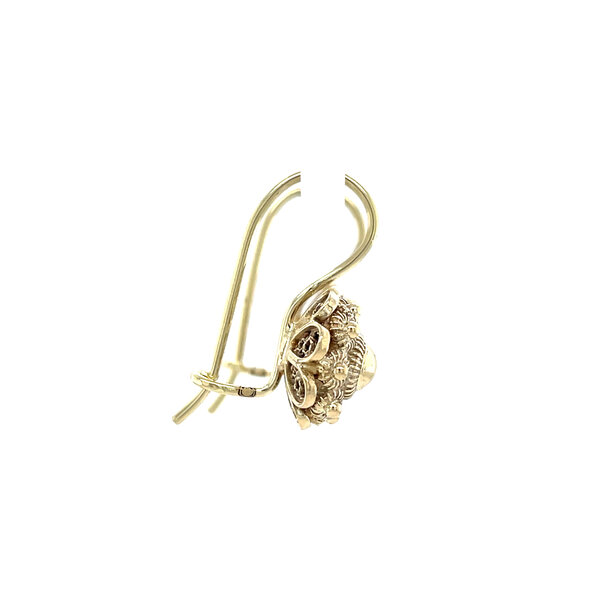 vintage Gouden vintage Zeeuwse knop oorhangers 14 kt