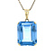 vintage Gouden vintage hanger met spinel 14 krt