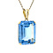 vintage Gouden vintage hanger met spinel 14 krt